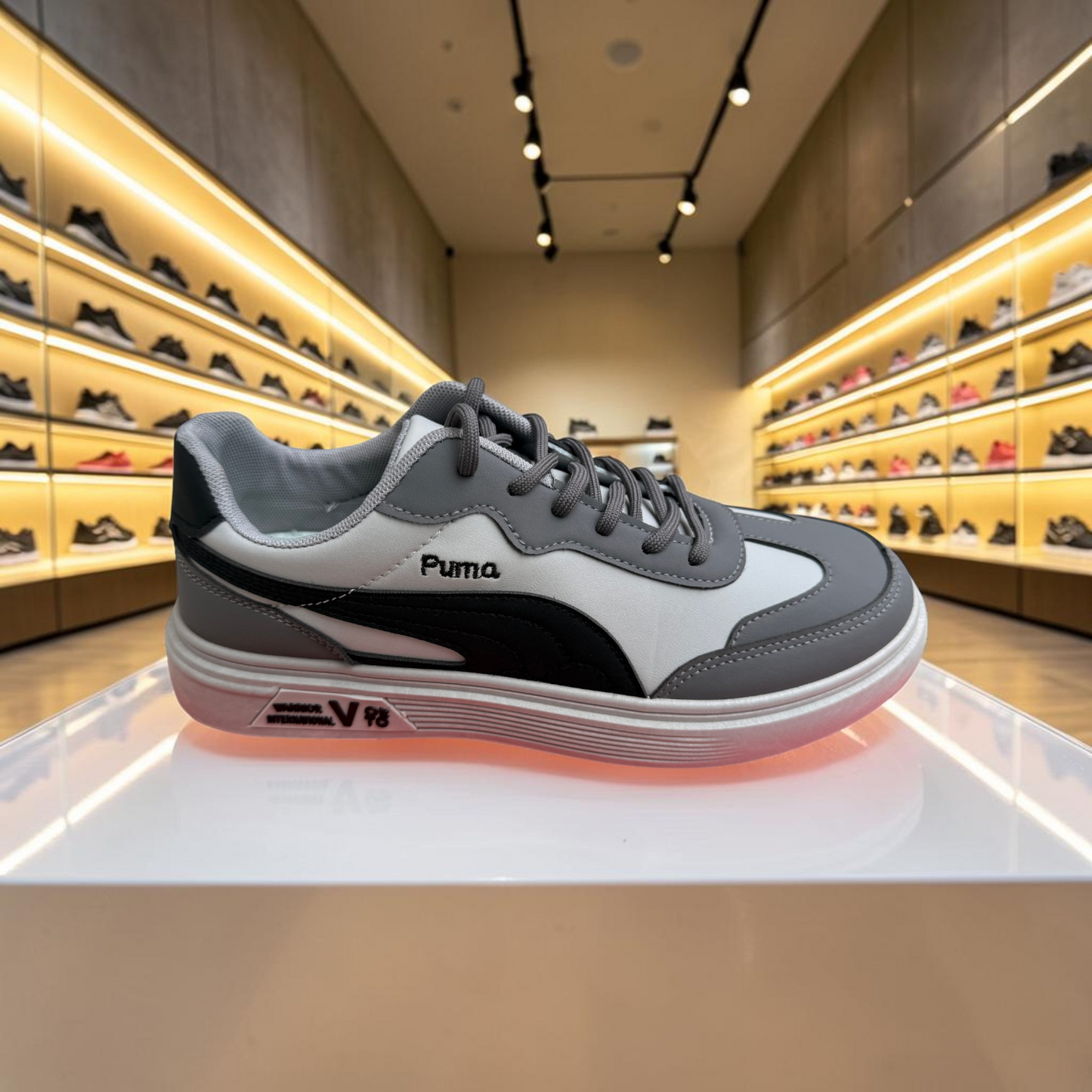 Men’s Premium Gray Casual Sneakers – 328 Gray