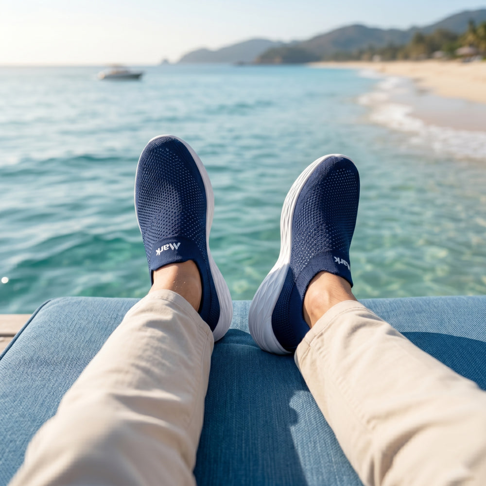 Lightweight Walking Shoes - মেডিকেটেড ইনসোল ফ্রী - BLUE
