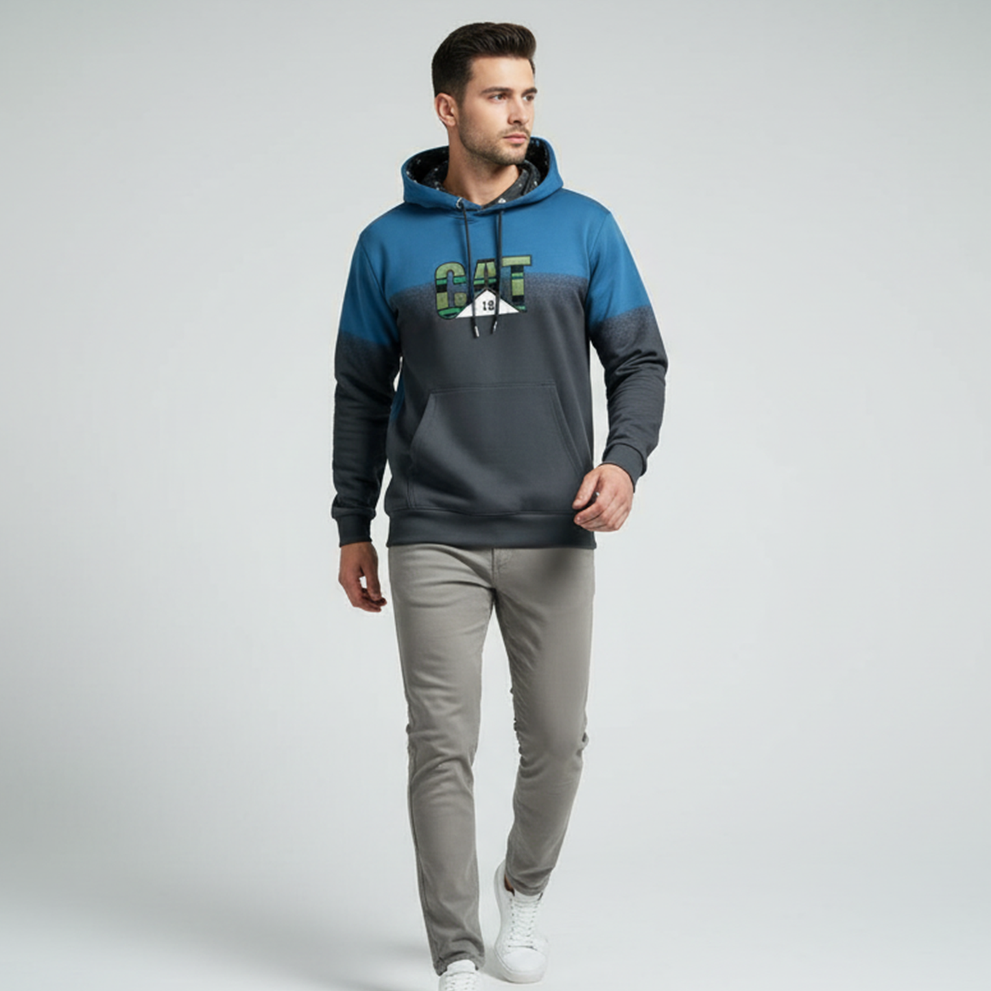 Premium Men’s Blue  Hoodie – Comfortable Winter Casual Wear