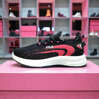 Black Fila  Women's Sneakers – Running Casual Walking Shoe