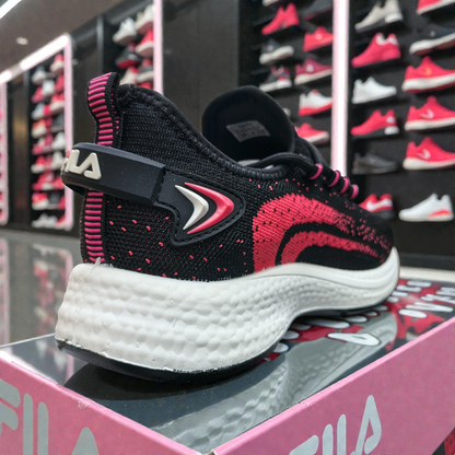 Black Fila  Women's Sneakers – Running Casual Walking Shoe