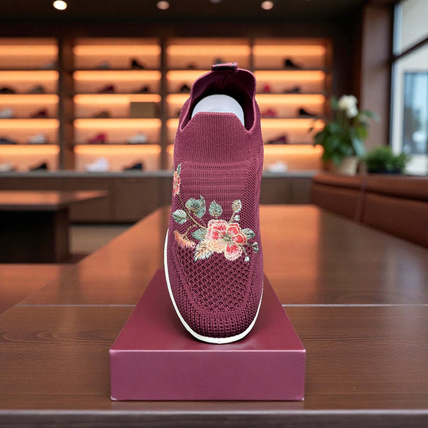 406 - Purple Bloom Knit Sneaker