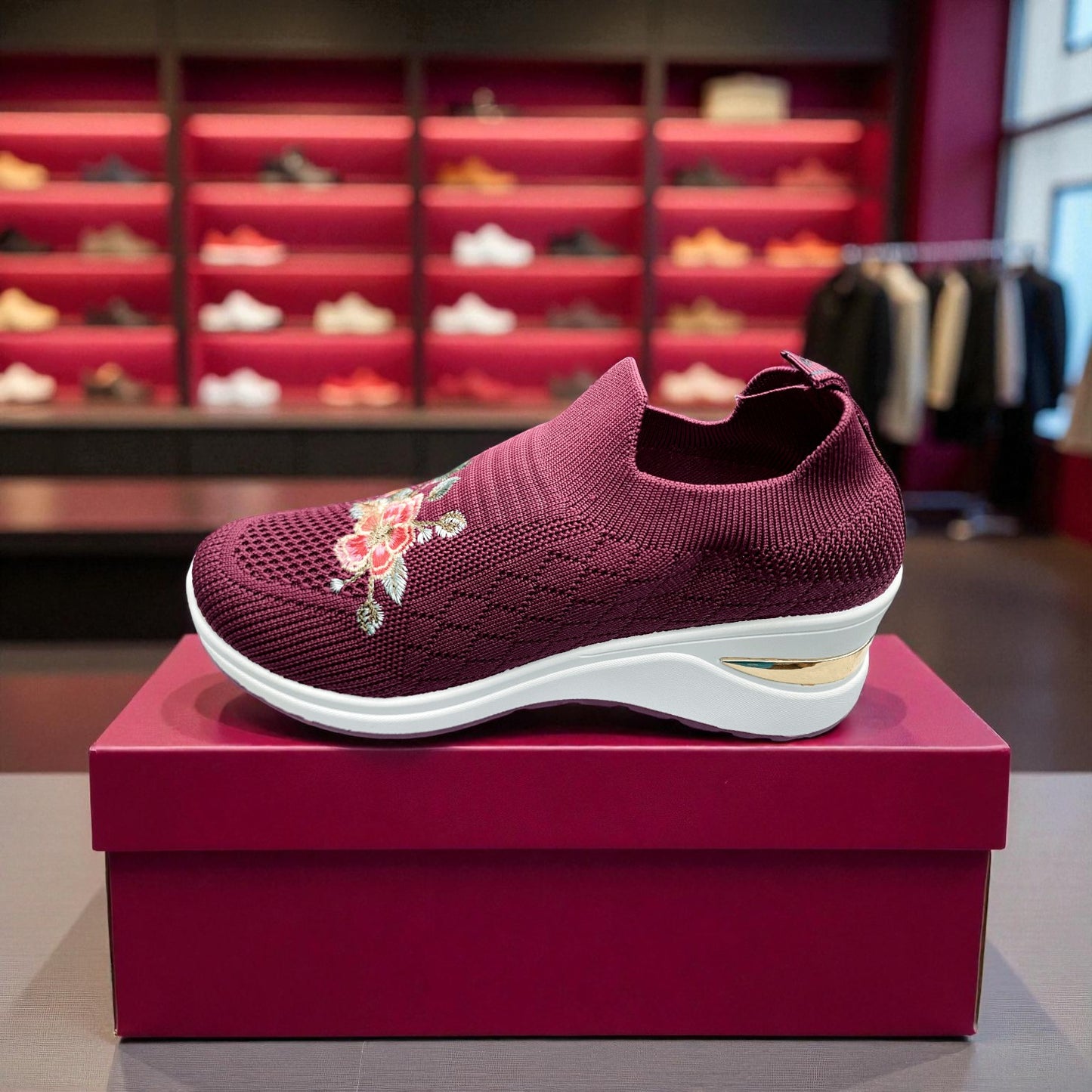 406 - Purple Bloom Knit Sneaker