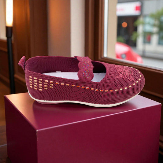 409 - Purple Lace Knit Loafer — Soft Elegance Edition