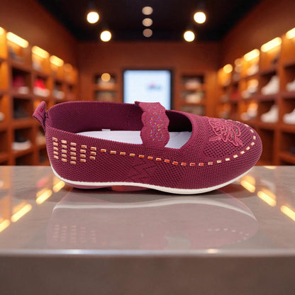409 - Purple Lace Knit Loafer — Soft Elegance Edition