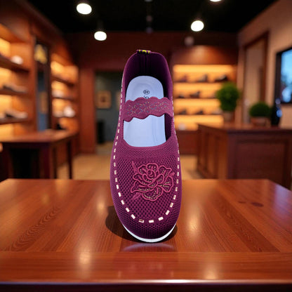 409 - Purple Lace Knit Loafer — Soft Elegance Edition