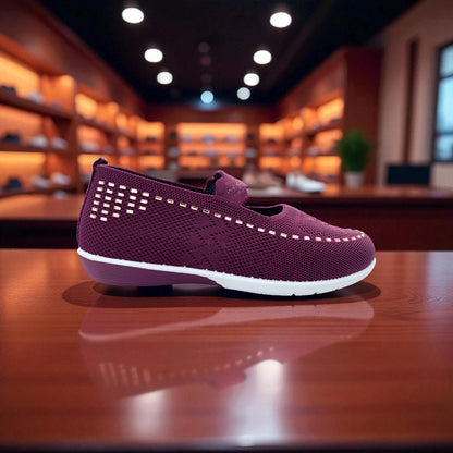 409 - Purple Lace Knit Loafer — Soft Elegance Edition