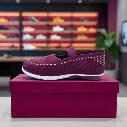 409 - Purple Lace Knit Loafer — Soft Elegance Edition