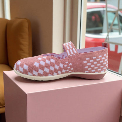 413 - Pink Weave Charm Loafer