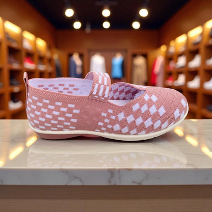 413 - Pink Weave Charm Loafer