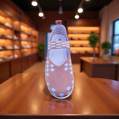 413 - Pink Weave Charm Loafer