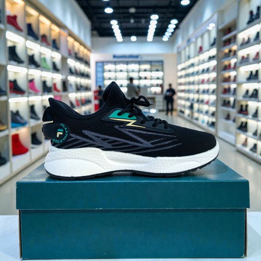 F Black Men's  Sneakers – Running Casual Walking Shoe