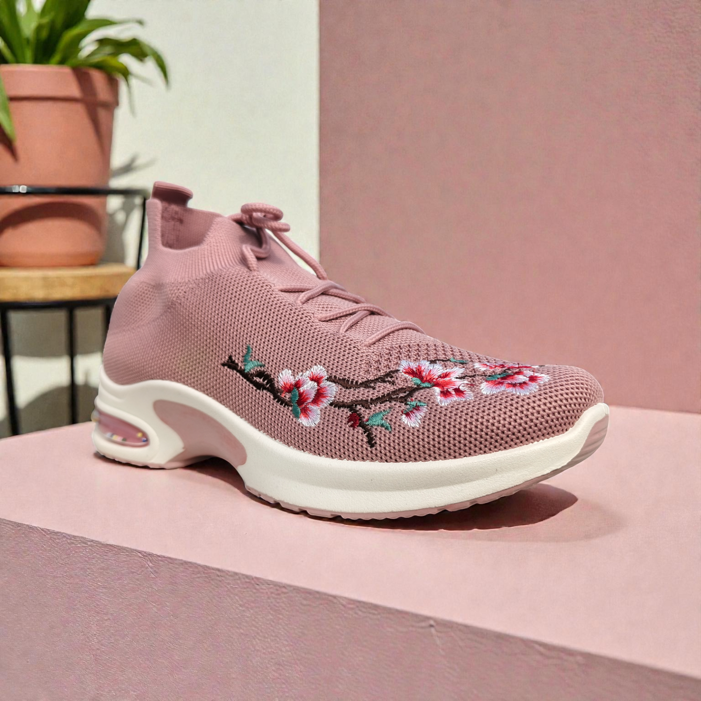 Pink  Women's Sneakers – Running Casual Walking Shoe 5011
