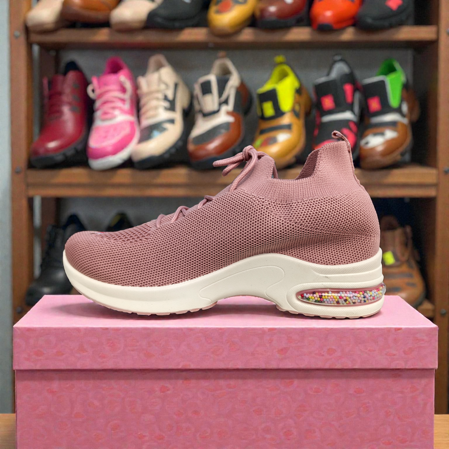 Pink  Women's Sneakers – Running Casual Walking Shoe 5011