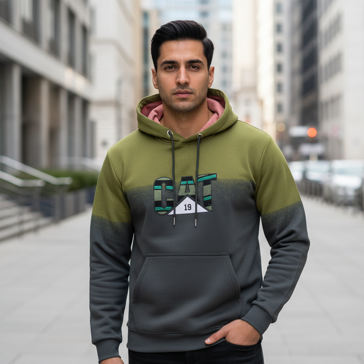 Men’s Olive Green Hoodie – Comfortable Casual Winter Wear