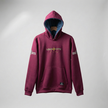 Men’s Maroon Hoodie – Comfortable & Stylish Winter Casual Wear
