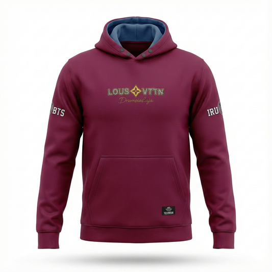 Men’s Maroon Hoodie – Comfortable & Stylish Winter Casual Wear