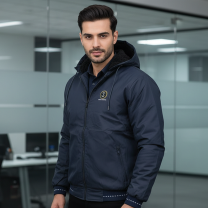 Men’s Waterproof Hooded Jacket – Warm & Weather-Resistant Winter Wear