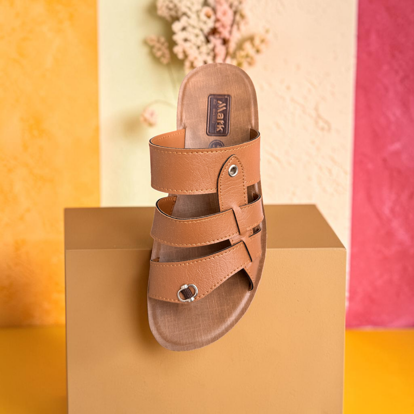 Men’s Premium Brown Multi-Strap  Sandal – Comfortable Durable Casual Slipper - 8643002