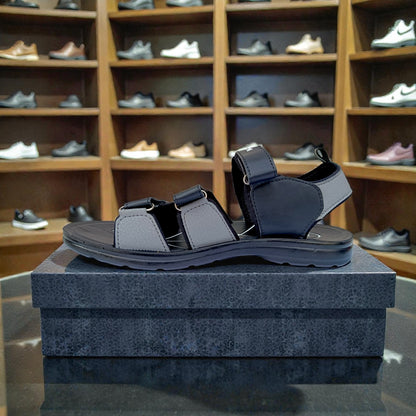 Men’s Premium Black Sport Sandal – Comfortable Adjustable Outdoor Slipper 8966101