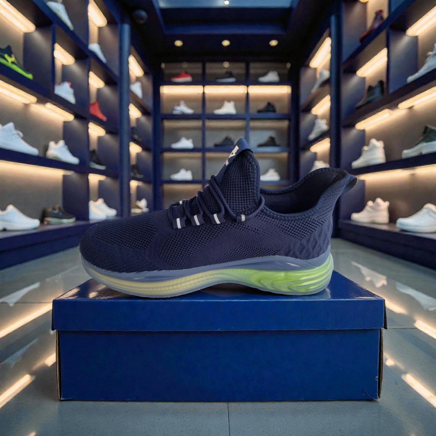 922 Blue Premium Logo Men’s Duty Comfort Sneakers