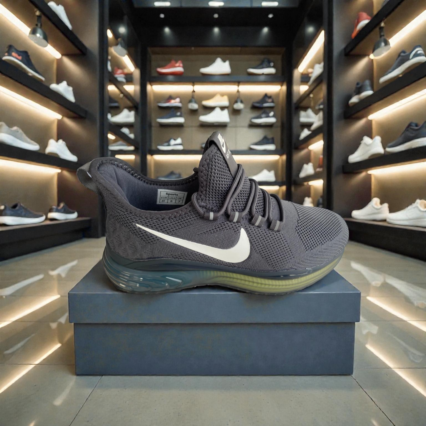 922 Gray Premium Logo Men’s Duty Comfort Sneakers