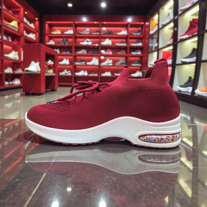 Maroon  Women's Sneakers – Running Casual Walking Shoe