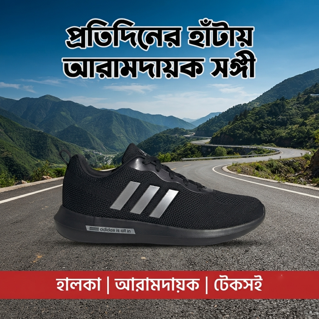 Black UltraFlex Everyday Comfort Sneakers – 31 Black