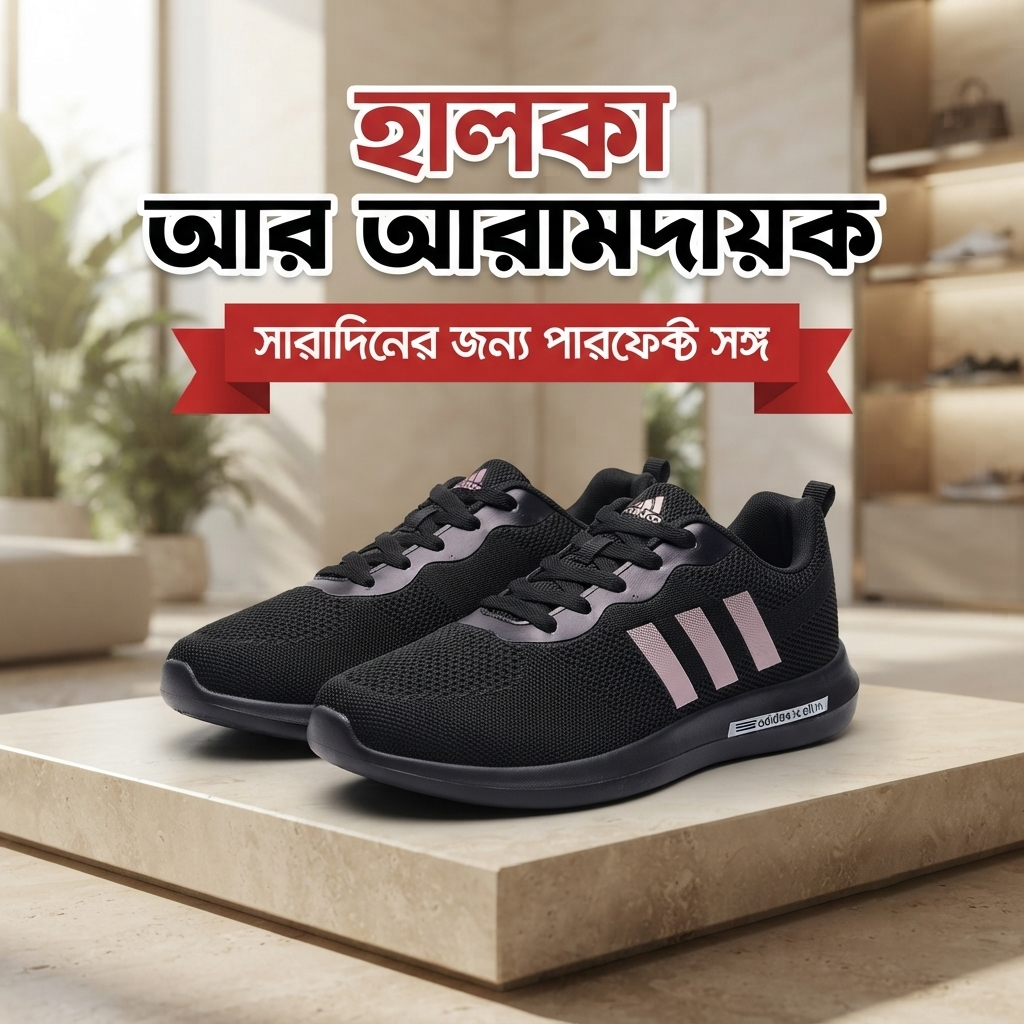 Black UltraFlex Everyday Comfort Sneakers – 31 Black