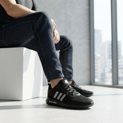 Black UltraFlex Everyday Comfort Sneakers – 31 Black