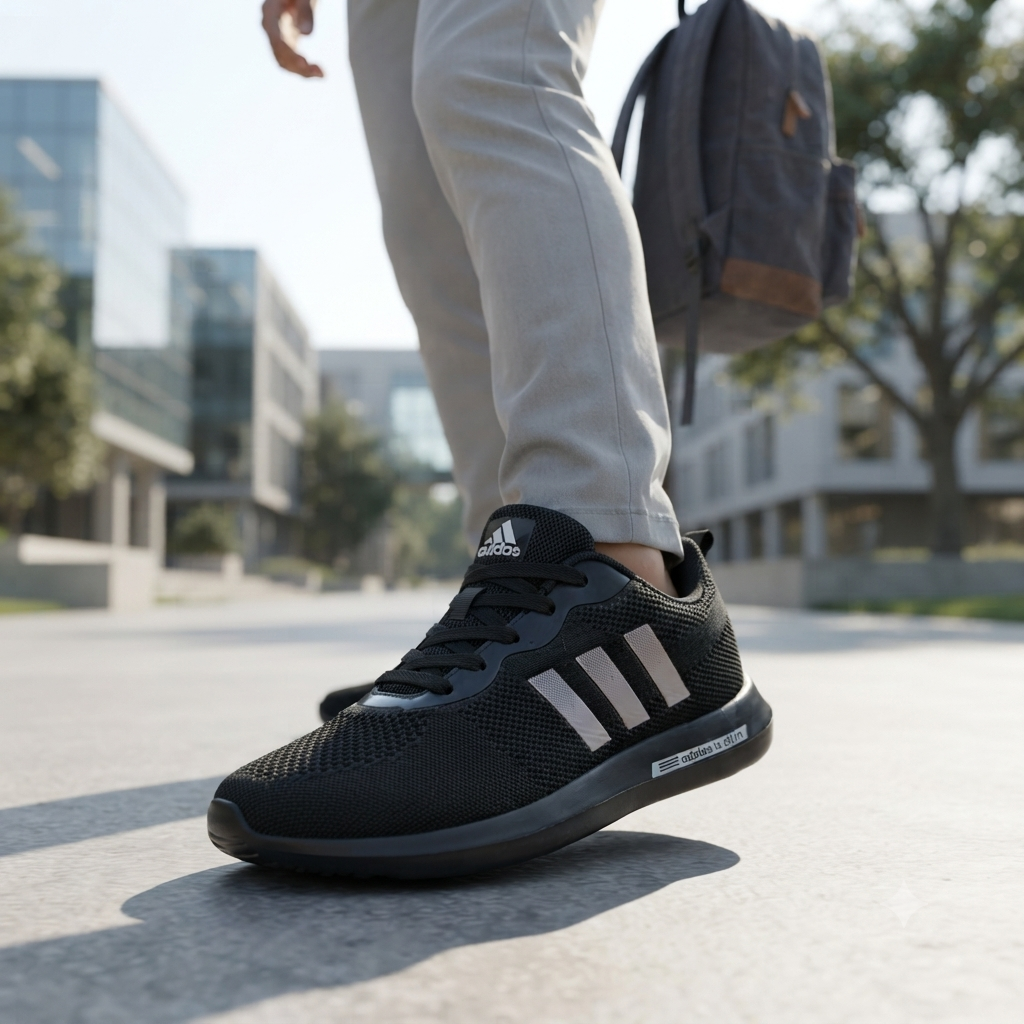 Black UltraFlex Everyday Comfort Sneakers – 31 Black