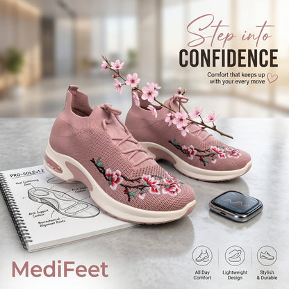 Pink  Women's Sneakers – Running Casual Walking Shoe 5011