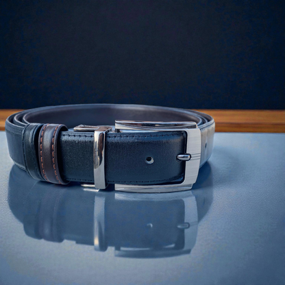 Men’s Reversible Double-Sided Premium Belt | 6 Month Guarantee | Brown Black