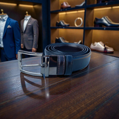 Men’s Reversible Double-Sided Premium Belt | 6 Month Guarantee | Brown Black