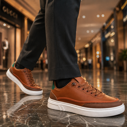 Rust Battalion Men’s Premium Casual Sneakers – 327 Rust