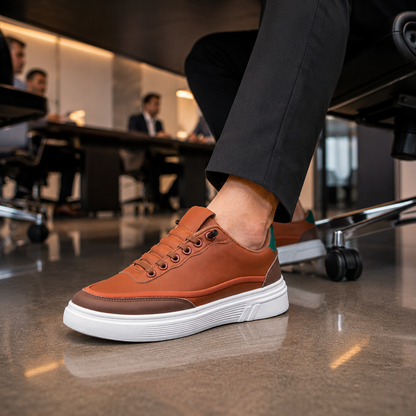 Rust Battalion Men’s Premium Casual Sneakers – 327 Rust