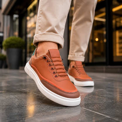 Rust Battalion Men’s Premium Casual Sneakers – 327 Rust