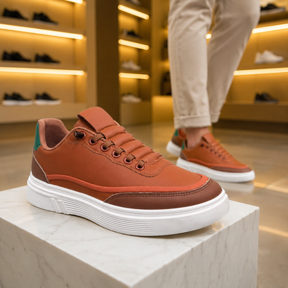 Rust Battalion Men’s Premium Casual Sneakers – 327 Rust