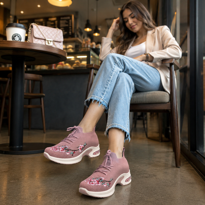 Pink  Women's Sneakers – Running Casual Walking Shoe 5011