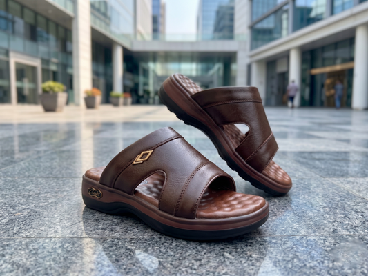 Chocolate Men Arabian Comfort Men's Genuine Leather Doctor Insole
