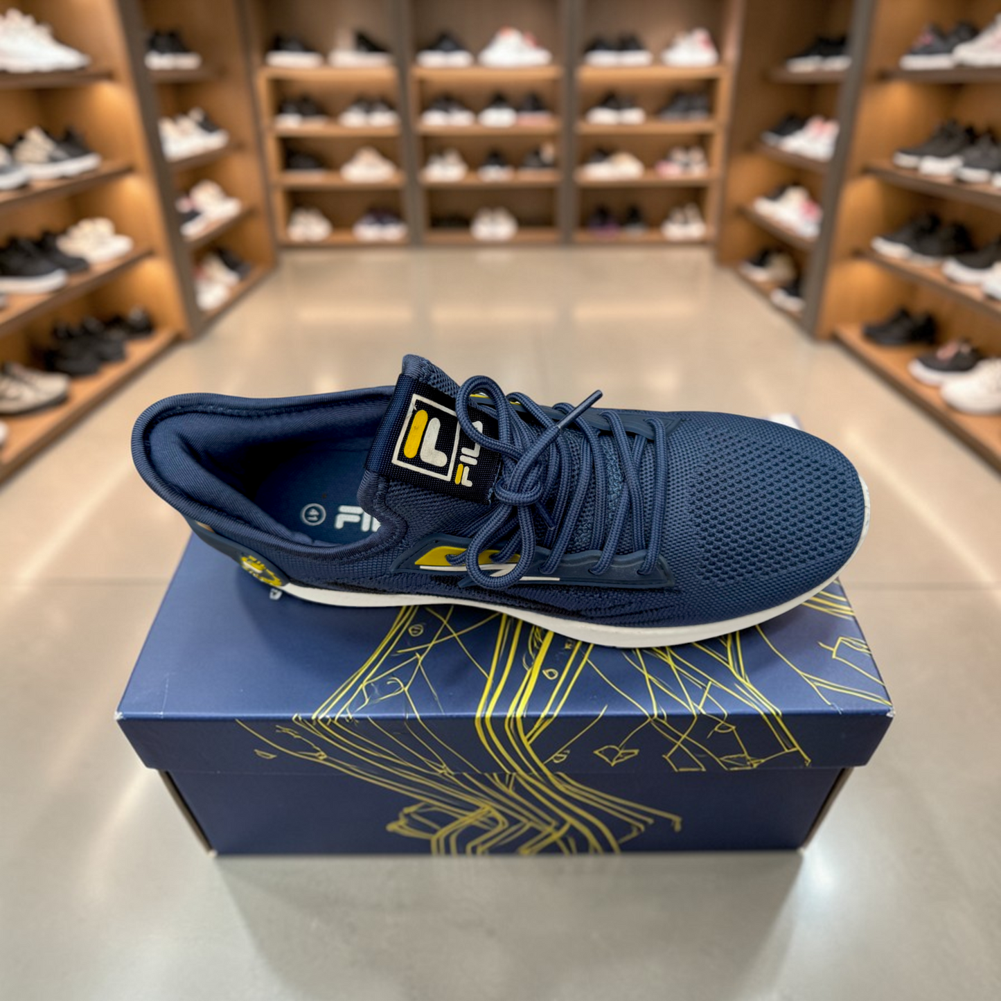Fila Dark Blue বাইক,রানিং,জিম,ট্যুর ,ট্রাবেল,জগিং,অফিস,ক্যাজুয়াল,ক্যাম্পাস স্নিকার্স