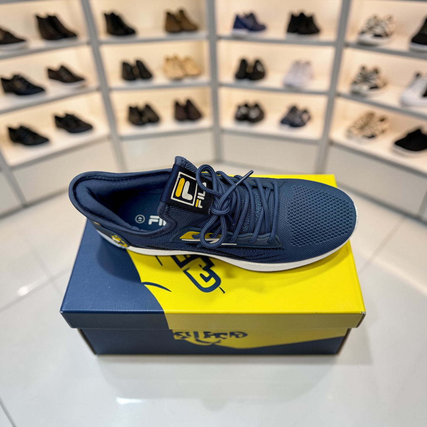 Fila Dark Blue Men's  Sneakers – Running Casual Walking Shoe