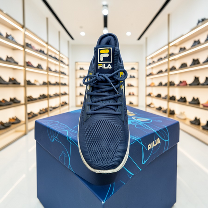 Fila Dark Blue Men's  Sneakers – Running Casual Walking Shoe