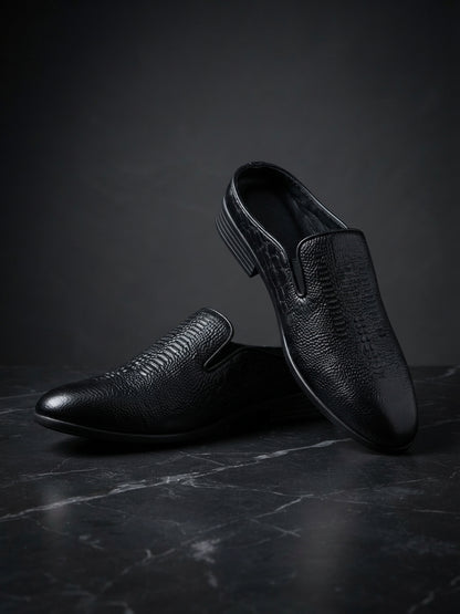 তুর্কি INSPIRED BLACK অক্সফোর্ড Luxury Men’s Half Shoe