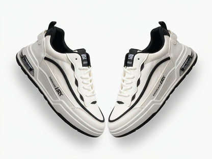 ব্ল্যাক & হোয়াইট | Men’s Premium Casual Sneakers – 322 Black & White