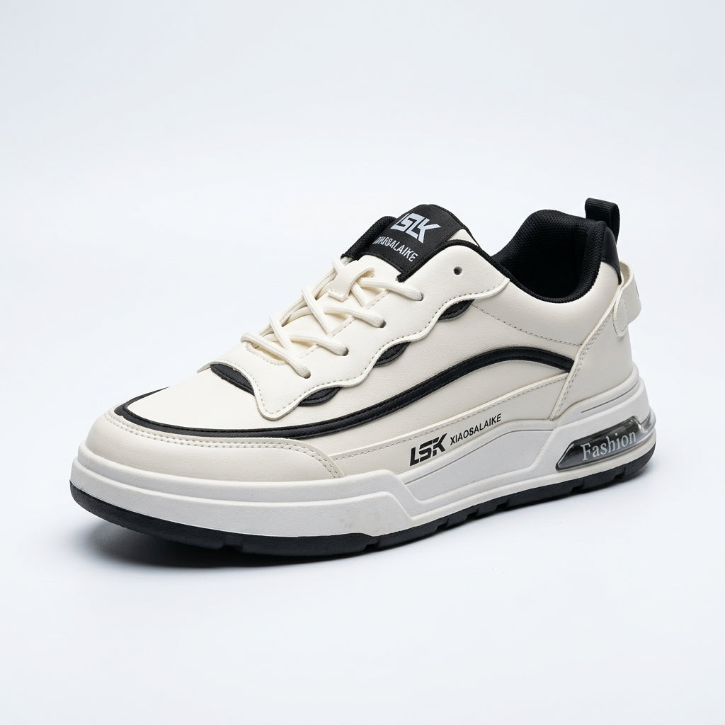 ব্ল্যাক & হোয়াইট | Men’s Premium Casual Sneakers – 322 Black & White