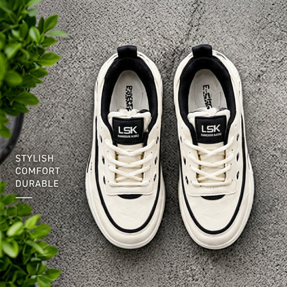 ব্ল্যাক & হোয়াইট | Men’s Premium Casual Sneakers – 322 Black & White