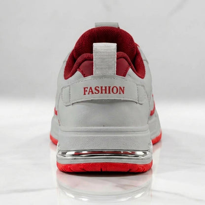 গ্রে & রেড | Men’s Premium Casual Sneakers – 322 RED & Gray