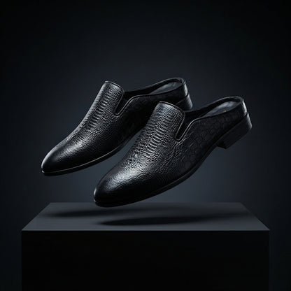 তুর্কি INSPIRED BLACK অক্সফোর্ড Luxury Men’s Half Shoe