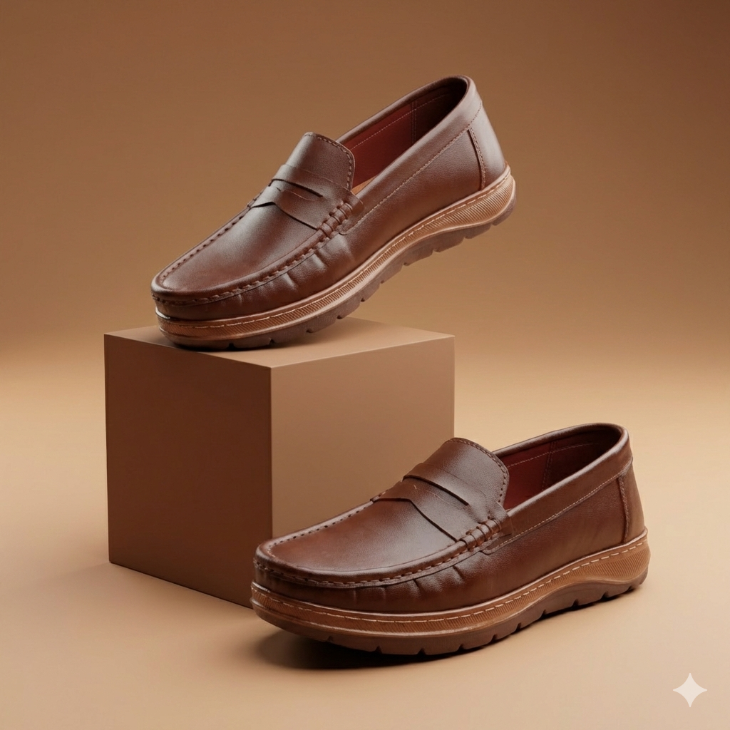 105 Rust Men’s Loafers – ডক্টর মেডিকেটেড ইনসোল